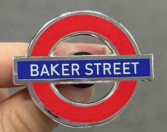 Sherlock Enamel Pin - "Baker Street" London Underground Sign