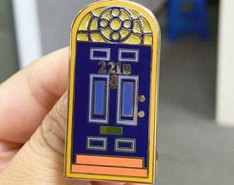 Sherlock Enamel Pin - "221B Door"