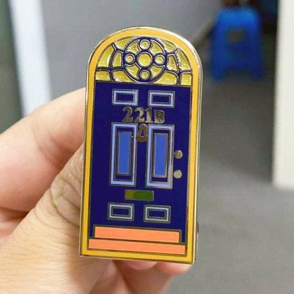 Sherlock Enamel Pin - "221B Door"