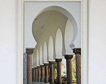 Custom Framed Moroccan Mosque Corridor