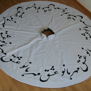 White Skirt with painting for Whirling