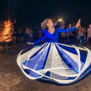Performance Skirt with lights, Skirt for Whirling