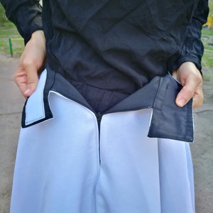 Two colours Sufi Skirt, Skirt for Whirling image 8