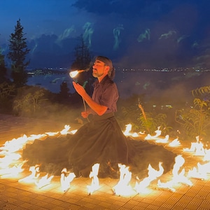 Fire Skirt with small fire sticks