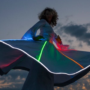 Performance Skirt with  lights (blue, yellow, green, red)