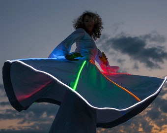 Performance Skirt with  lights (blue, yellow, green, red)