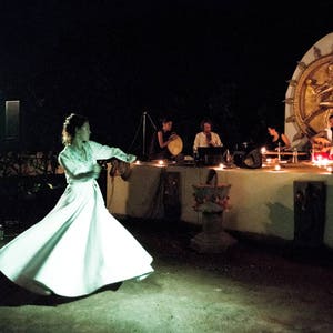 Whirling Skirt, White Sufi Skirt, Skirt for Whirling image 10