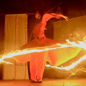 Fire Skirt with Kevlar, fire sufi skirt, dervish fire skirt image 5