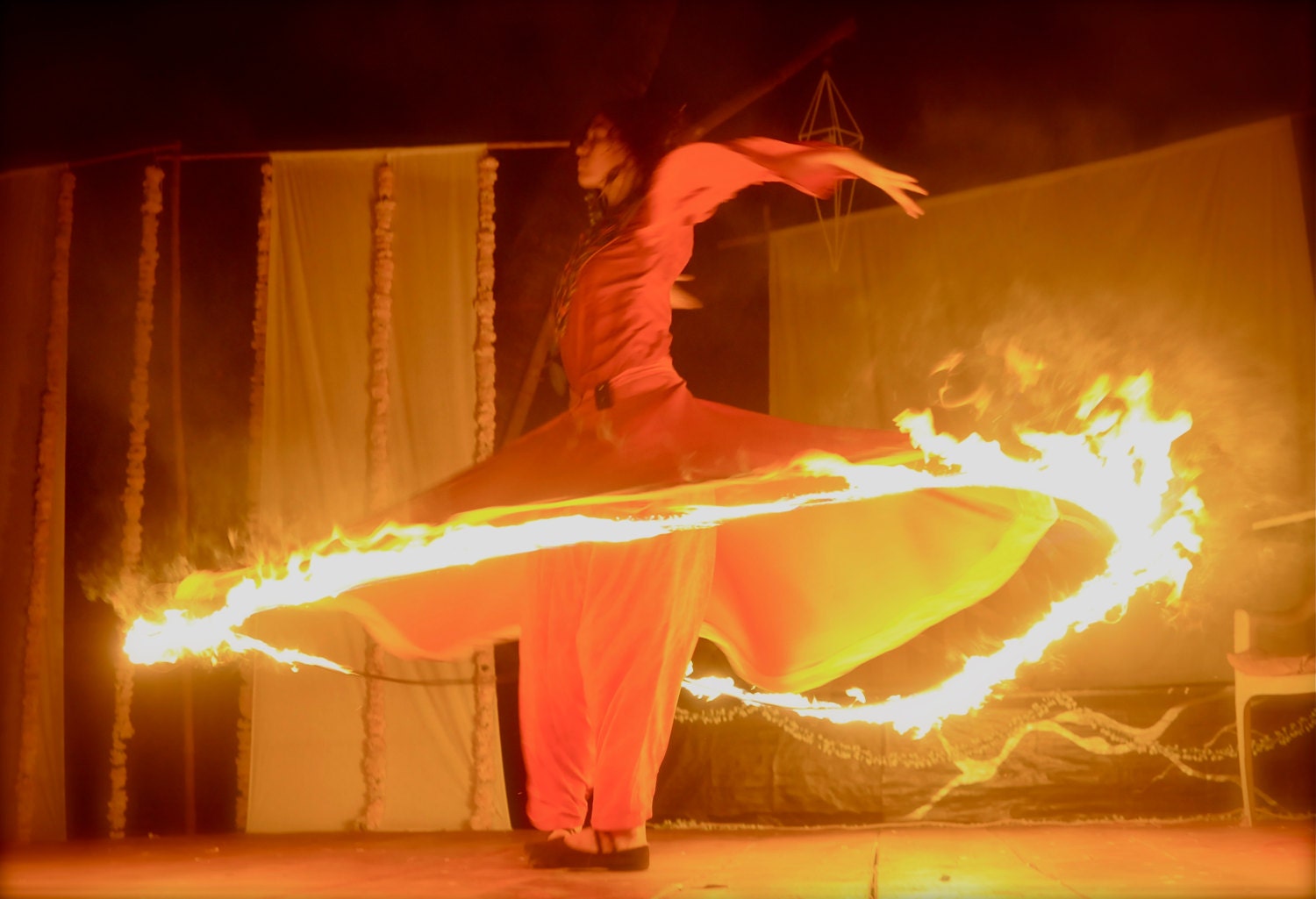 Whirling Fire Skirt with ceramic cord Etsy