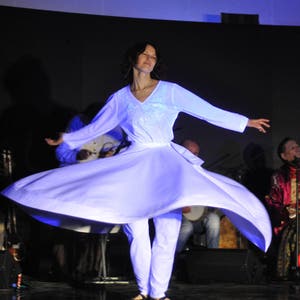 Whirling Skirt, White Sufi Skirt, Skirt for Whirling image 7