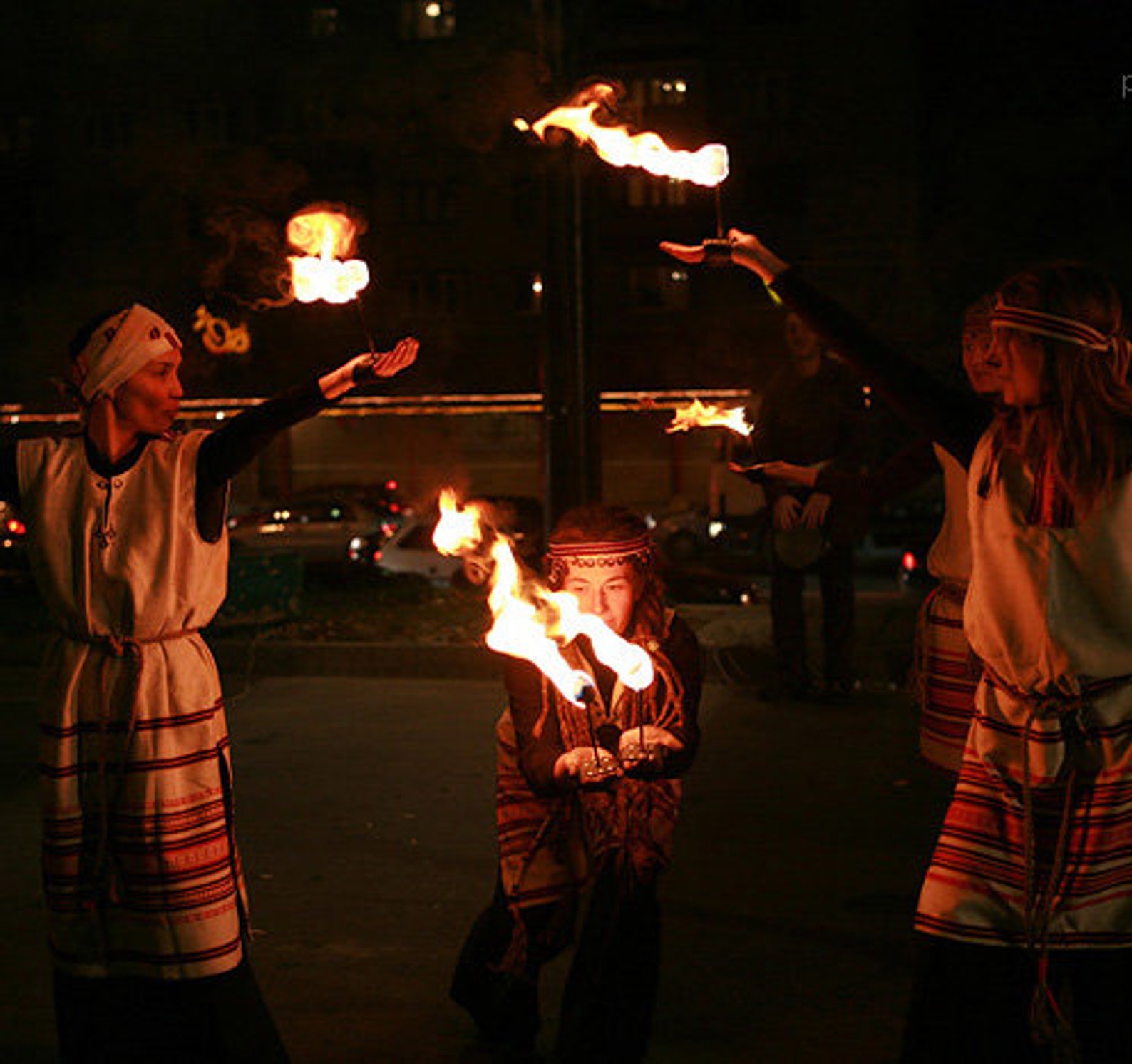 Palm torches / Fire Hands Etsy