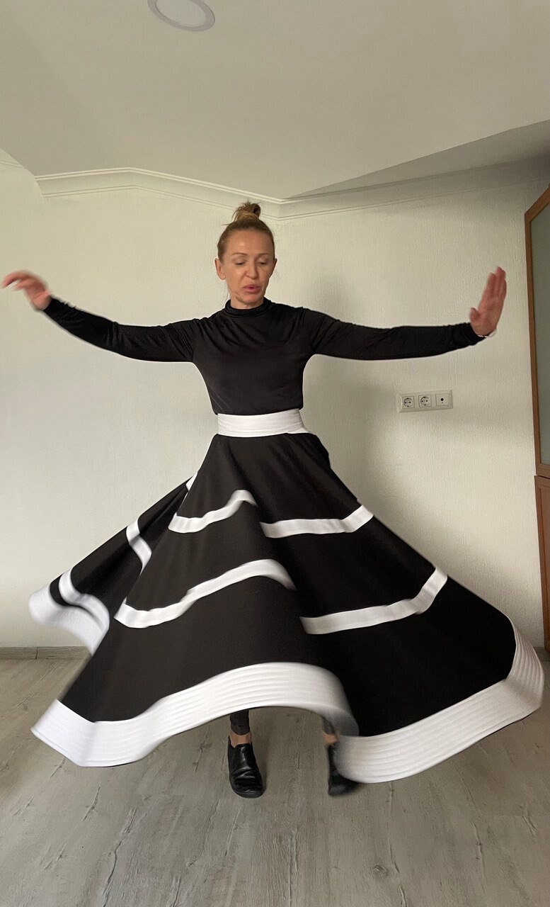 Sufi Wrap Skirt - Black