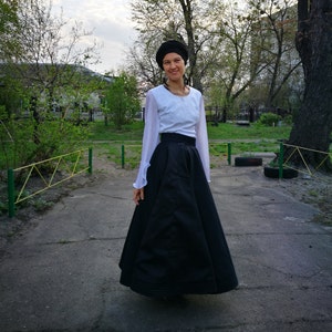 Two colours Sufi Skirt, Skirt for Whirling image 10