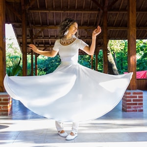 Whirling Skirt white with chain