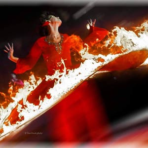 Fire Skirt with Kevlar, fire sufi skirt, dervish fire skirt image 2