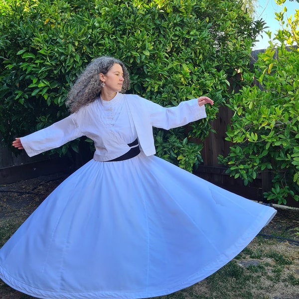 Traditional Sema dress, Dervish Costume, Dress for Whirling, Tanoure
