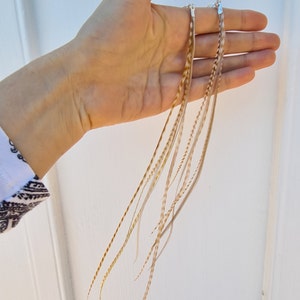 LONGUES boucles d&#39;oreilles plumes, faites main