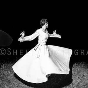 Whirling Skirt, White Sufi Skirt, Skirt for Whirling image 9