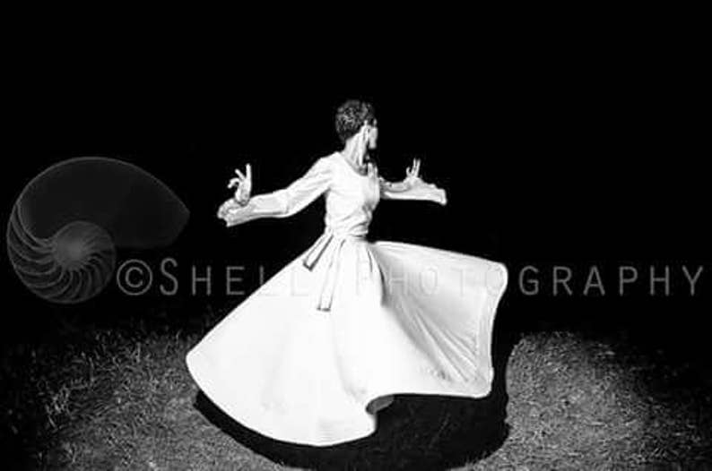 Whirling Skirt, White Sufi Skirt, Skirt for Whirling image 9