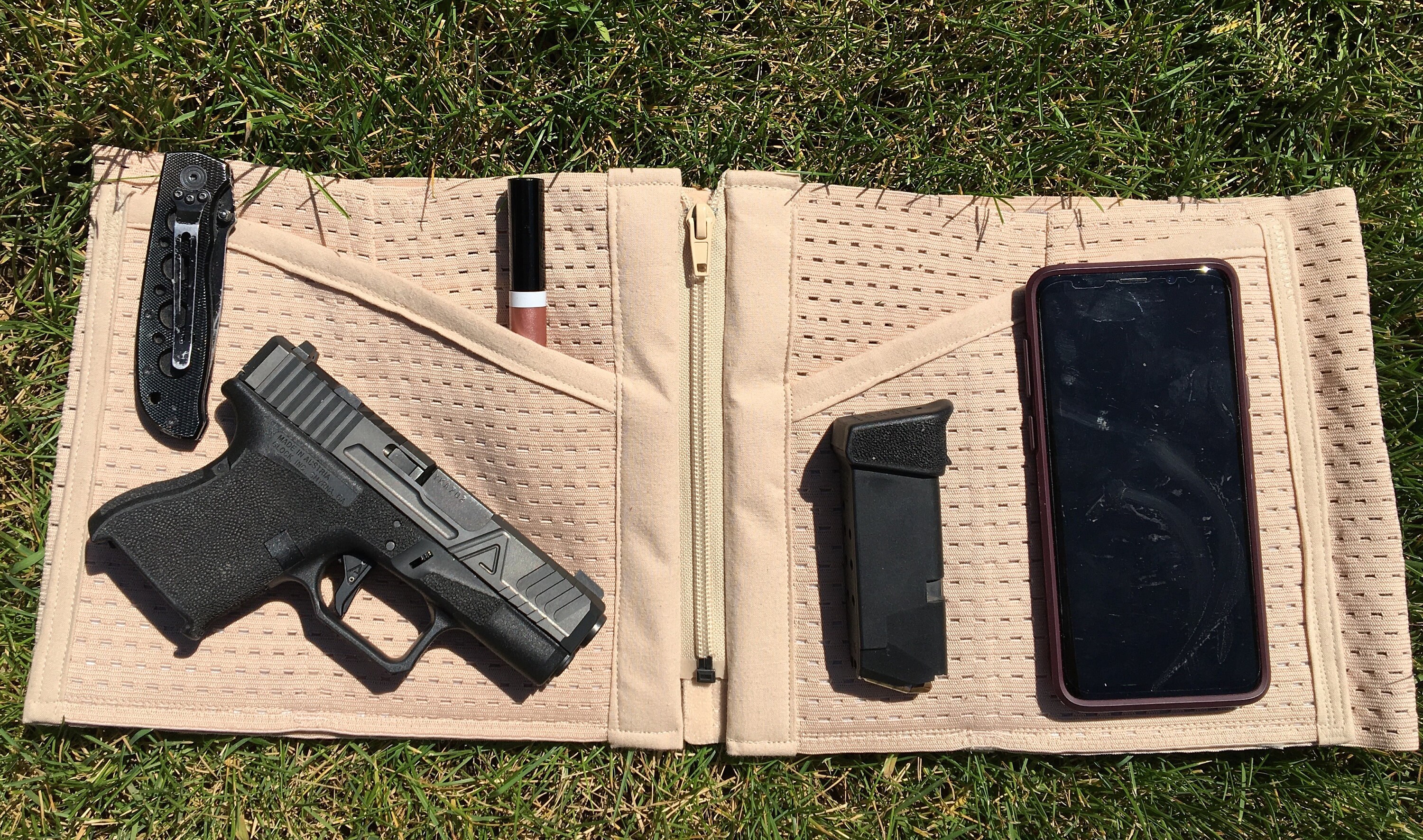 Hidden Heat Wrap Torso Gun Holster for Women and Men Natural Etsy