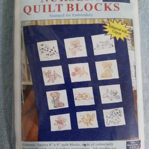 Nursery Quilt Block, Puppies, Jack Dempsey Needle Art #300-24
