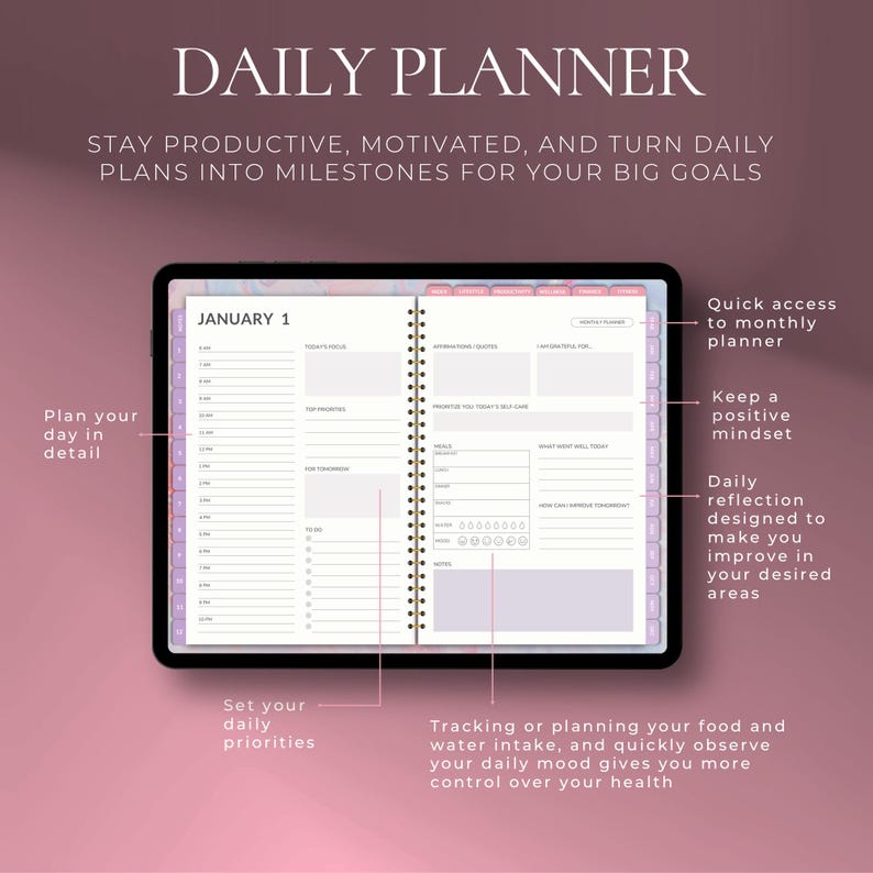 Digital Planner 2026 + Undated | All-in-one iPad Android Planner ...