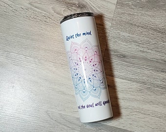 Custom Tumbler, Mandala Tumbler, Insulated Travel Mug, 20oz Tumbler, Custom Travel Mug, Personalized Tumbler, Dishwasher Safe Tumbler