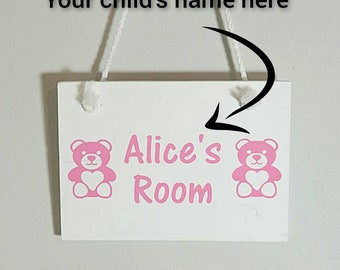 Fully Customizable, Childs Room Sign, Wood Sign, Rustic Home Decor, Custom Sign, Door Plaque, Door Sign, Rustic Sign, Child's name sign