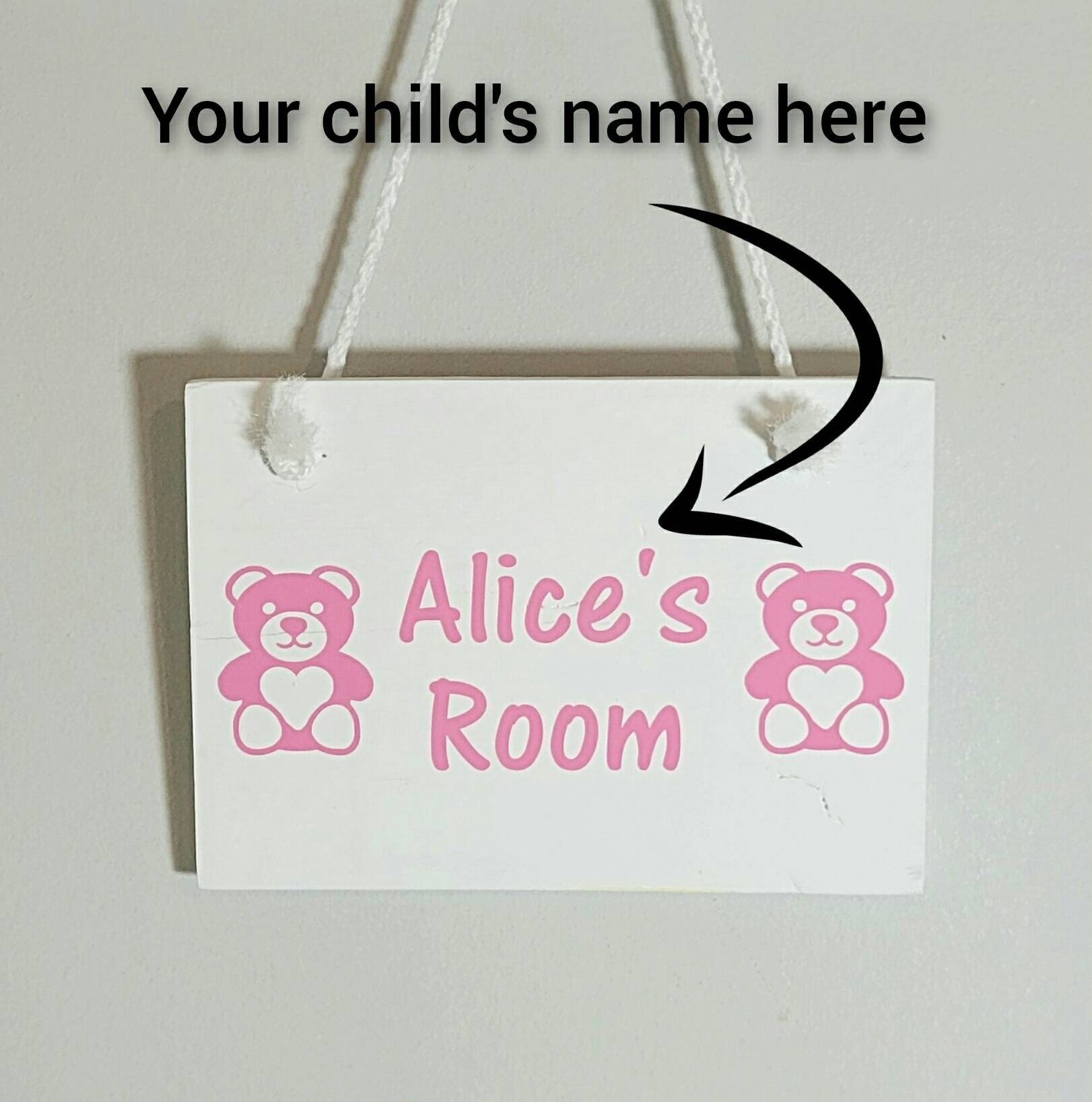 Fully Customizable Childs Room Sign Wood Sign Rustic Home Etsy