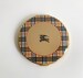 Vintage Burberry Powder Compact Makeup Mirror with Classic Nova Check and Equestrian Knight Logo Enamel Design  c.  1980s / 1990s 