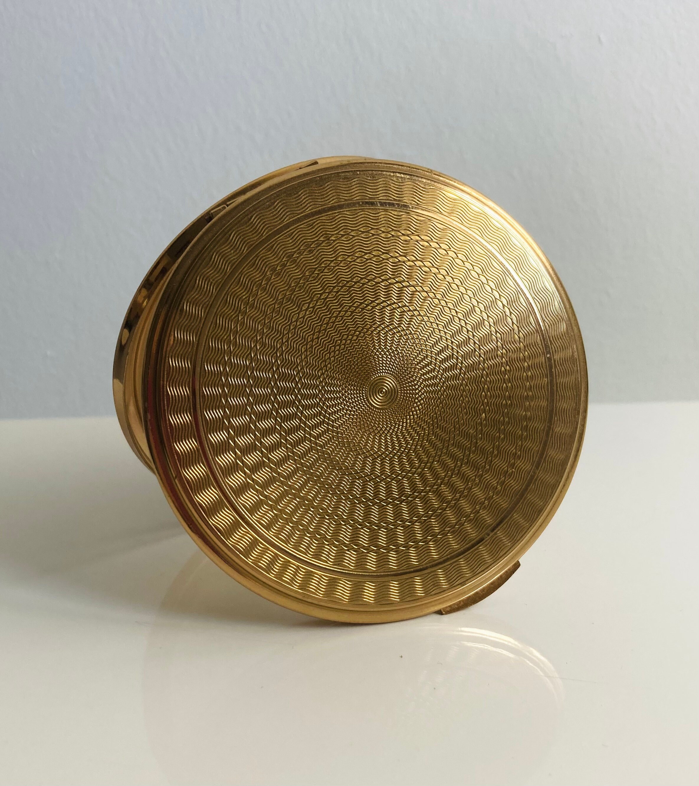 Vintage Powder Compact Mirror Made by Kigu With Etched - Etsy