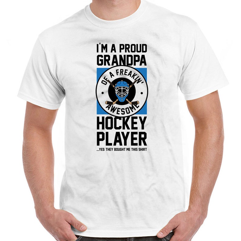 Hockey Grandpa Shirt Fathers Day Gift Grandfather T Shirt | Etsy