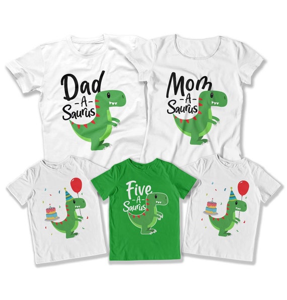 5 años de edad Boy camisa dinosaurio fiesta tema para - Etsy España