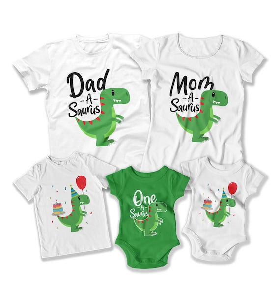 Kids Dinosaur Birthday Shirt First 