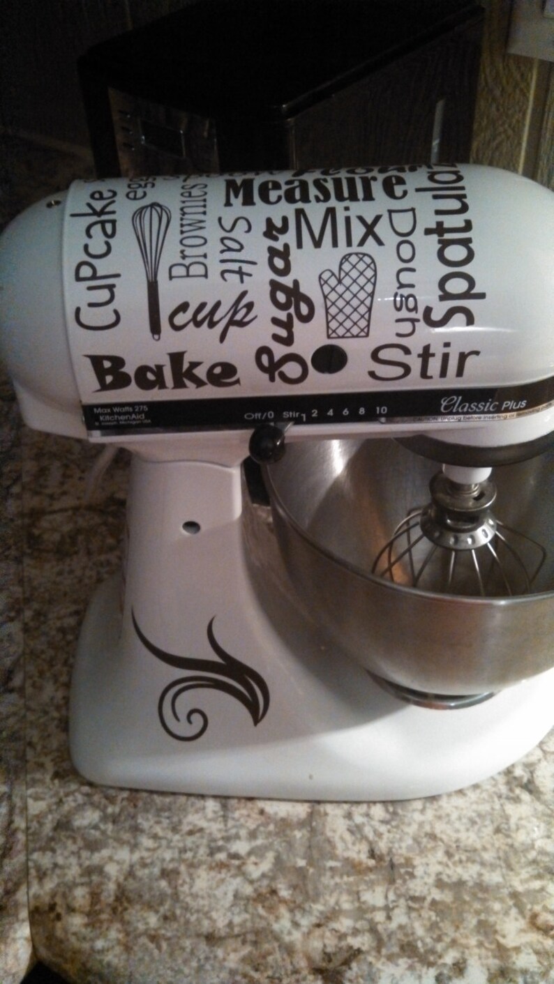 Kitchenaid Mixer decals Any color Etsy