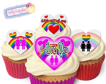 Pride cake topper | Etsy