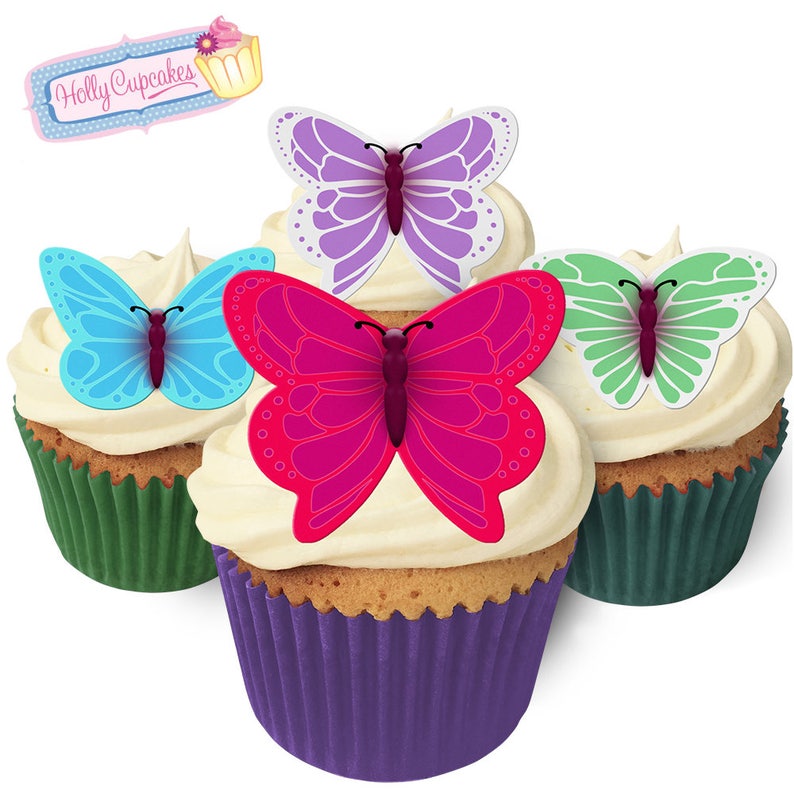 24 Gorgeous Edible Wafer Butterflies Designed And Made With Etsy