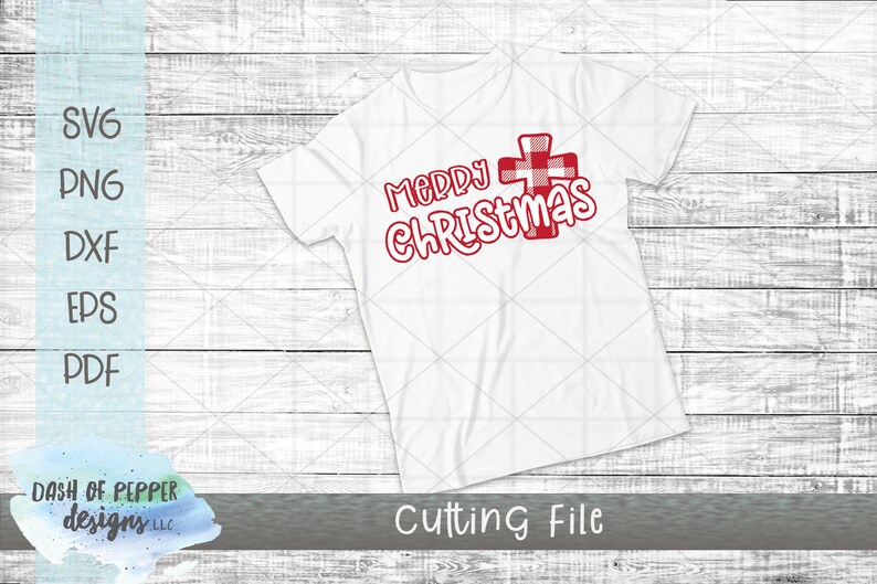 Download Merry Christmas SVG Buffalo Plaid Cross SVG | Etsy