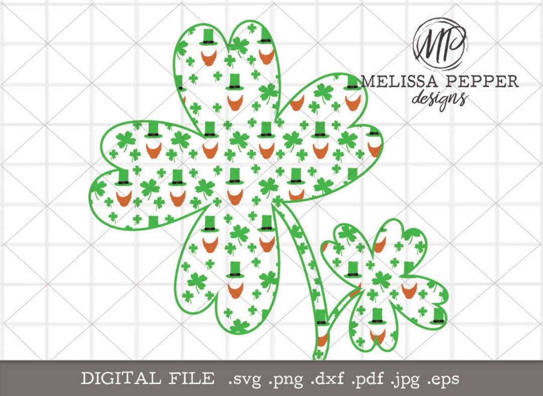 Leprechaun Shamrock Svg,st Patrick's Day Design,svg Png,eps Dxf File,st ...