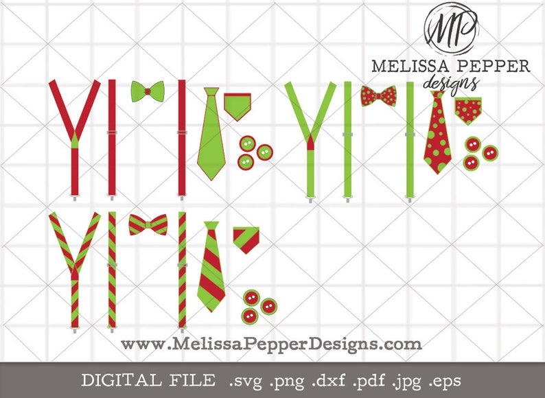 Download Christmas Suspenders Tie SVG Winter Baby Suspenders design ...