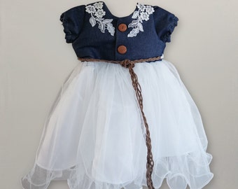 blue jean wedding dress