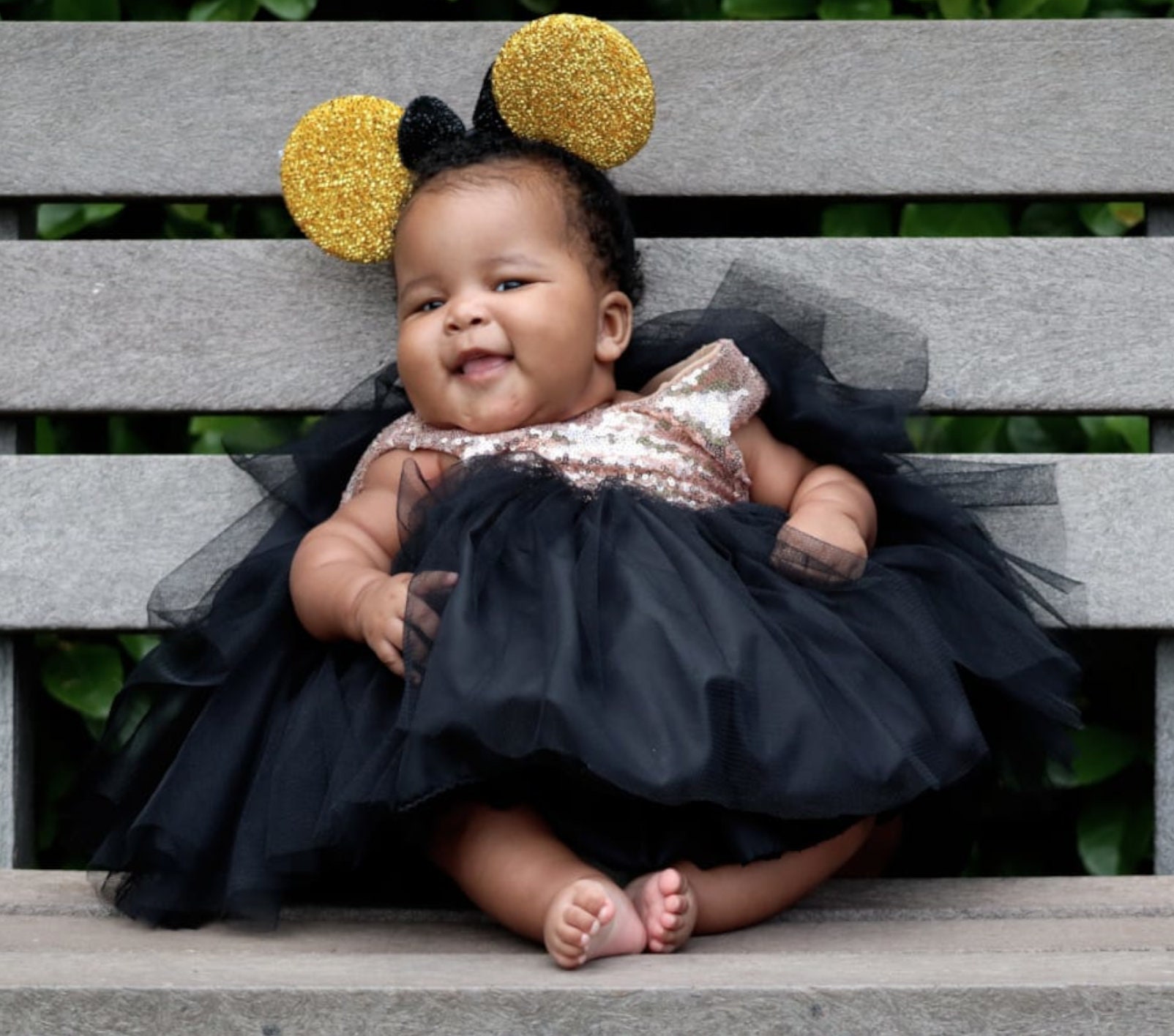 Gold and black flower girl dress Black and gold party dress Etsy
