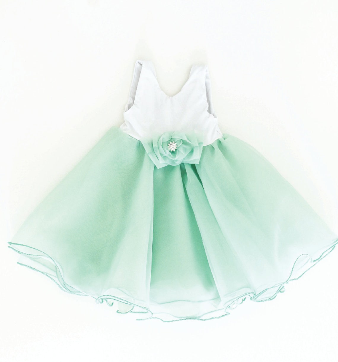 Mint flower girl dress Mint green baby dress Special Etsy