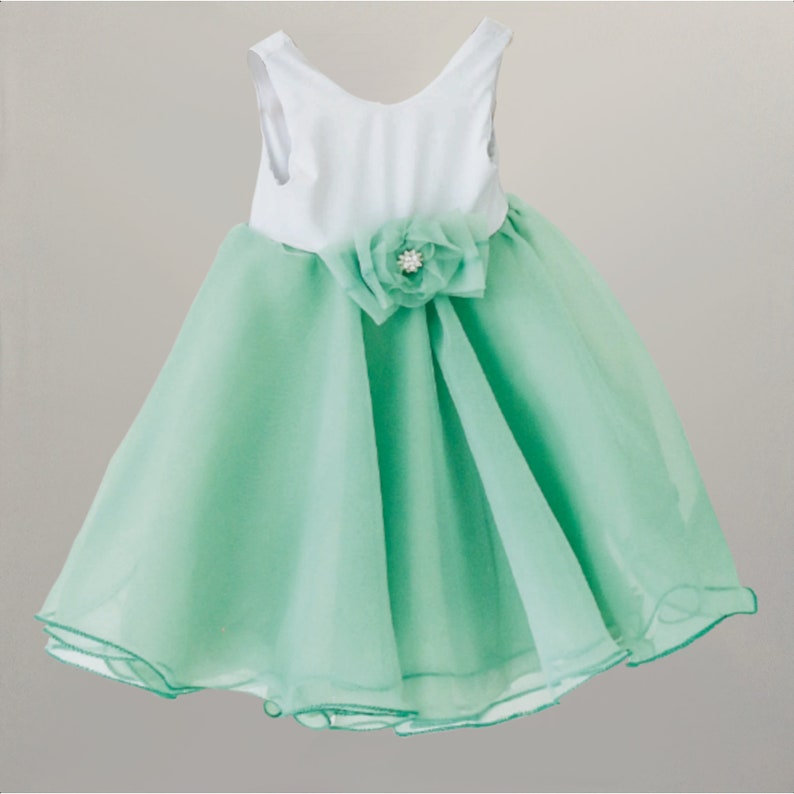 Mint flower girl dress Mint green baby dress Special Etsy