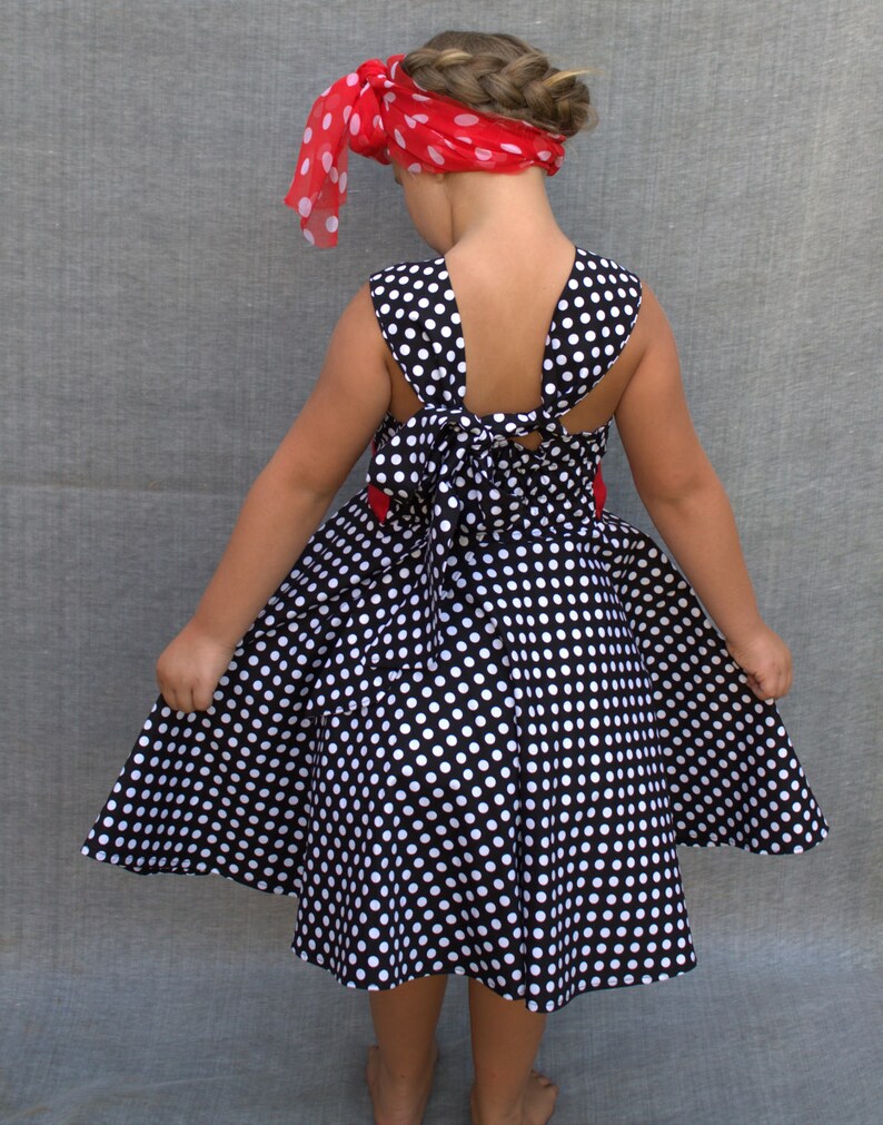 Black polka dot dress Rockabilly dressRockabilly dress | Etsy