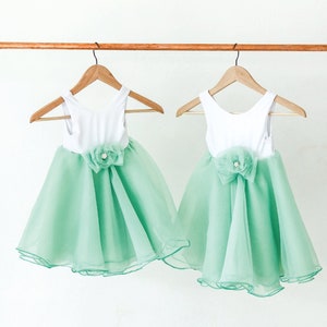 mint green dress for baby girl