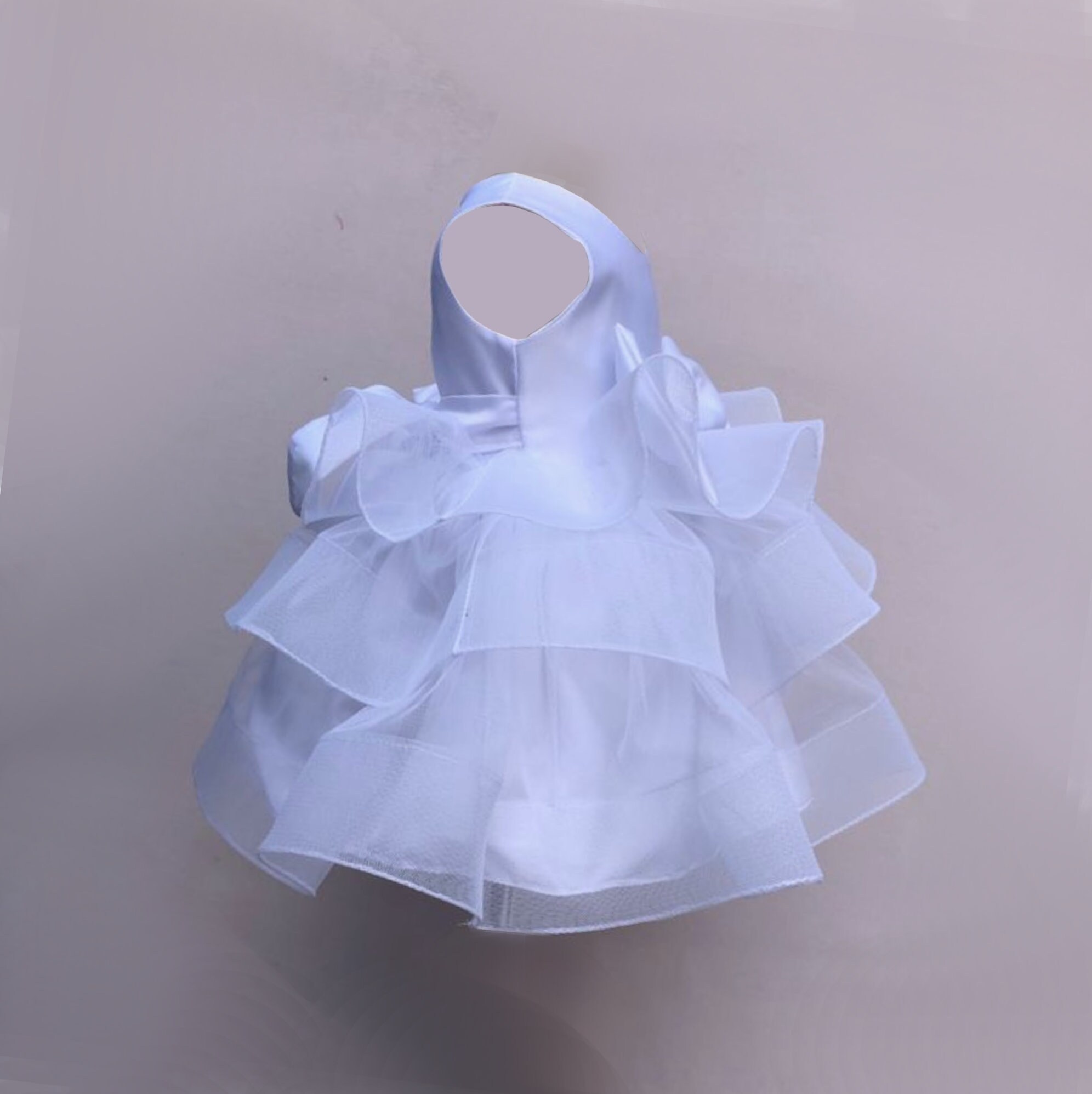 White tutu ruffle dress for girls toddlers and baby girls Etsy