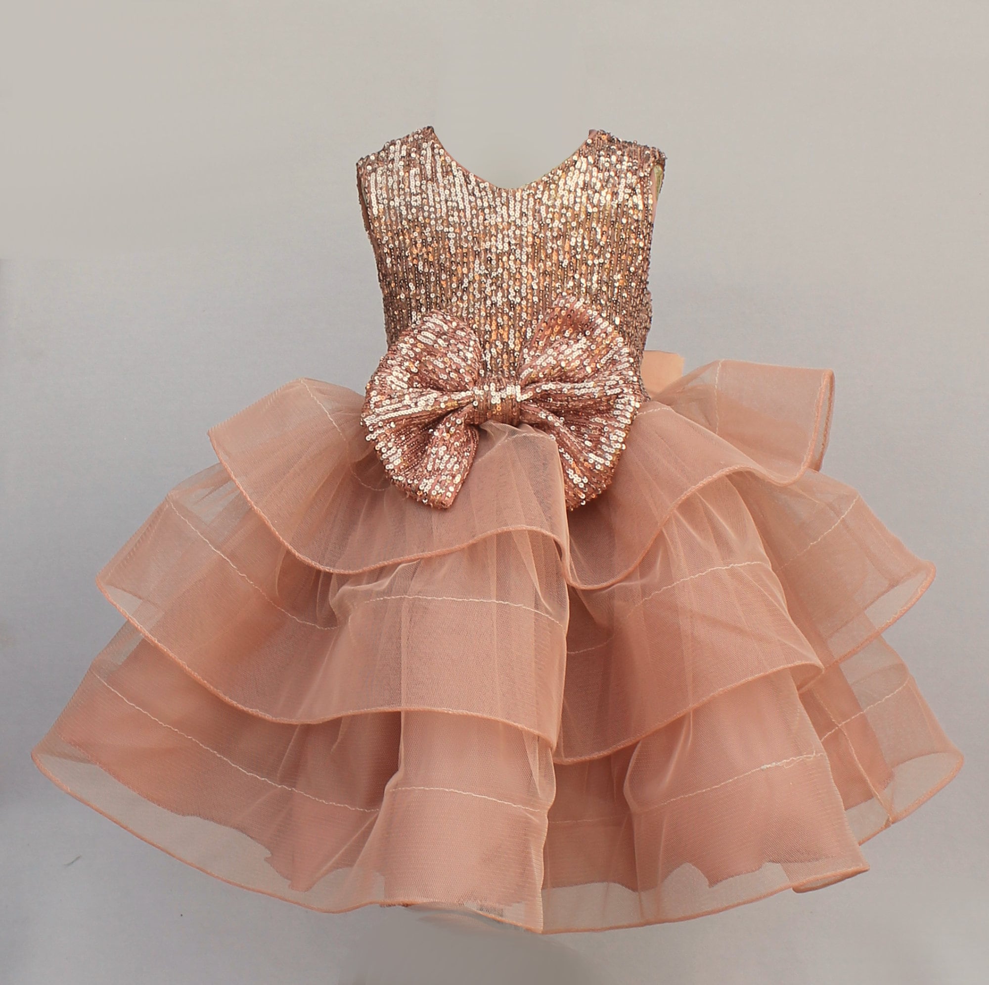 Baby rose gold dress - Etsy España Baby rose gold dress - Etsy España