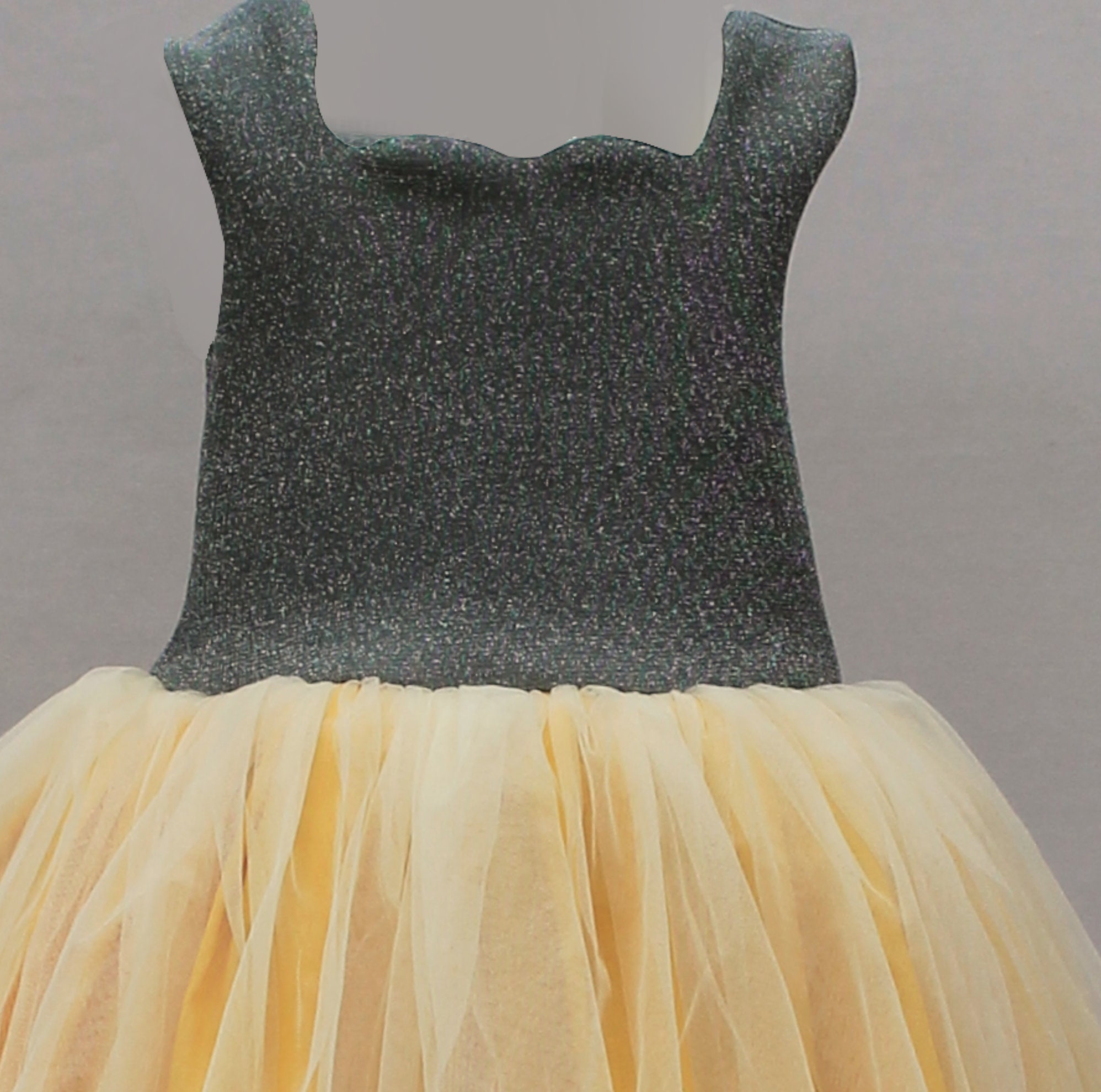 Gelbes und silbernes besonderes Eventkleid Silber | Etsy