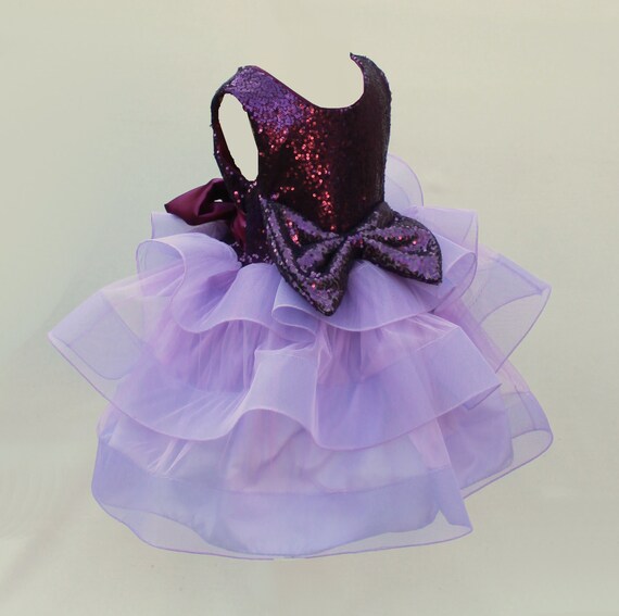 Purple Sequin Dress for Toddler Girl ...